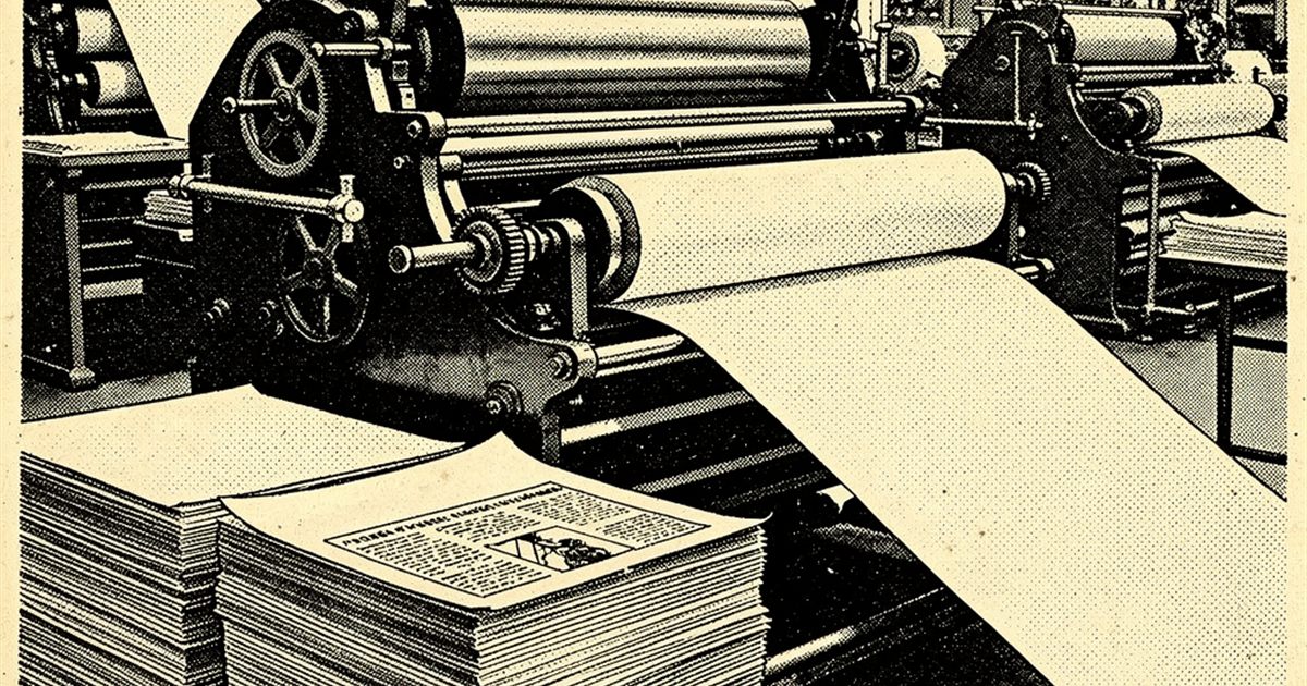 The press running the edition